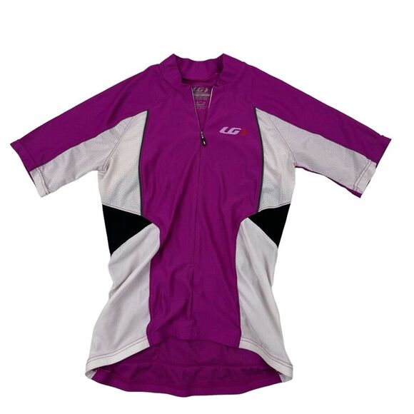 Louis Garneau Women’s Breeze Vent Jersey Cycling Sz S Polyester Spandex Magenta - Picture 1 of 4